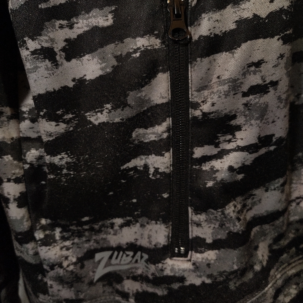 NFL Rams Hoodie, Men Zubaz Style: Gray/Black Camo, ZipUp, Logo, Hood, 2/3X - Picture 10 of 13